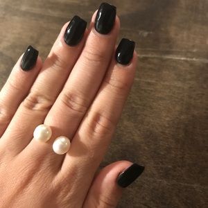 ERTH Gold Plated Pearl Ring